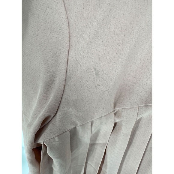 ASOS Design Pleated Trapeze Long Sleeve Mini Dress - Picture 8 of 14